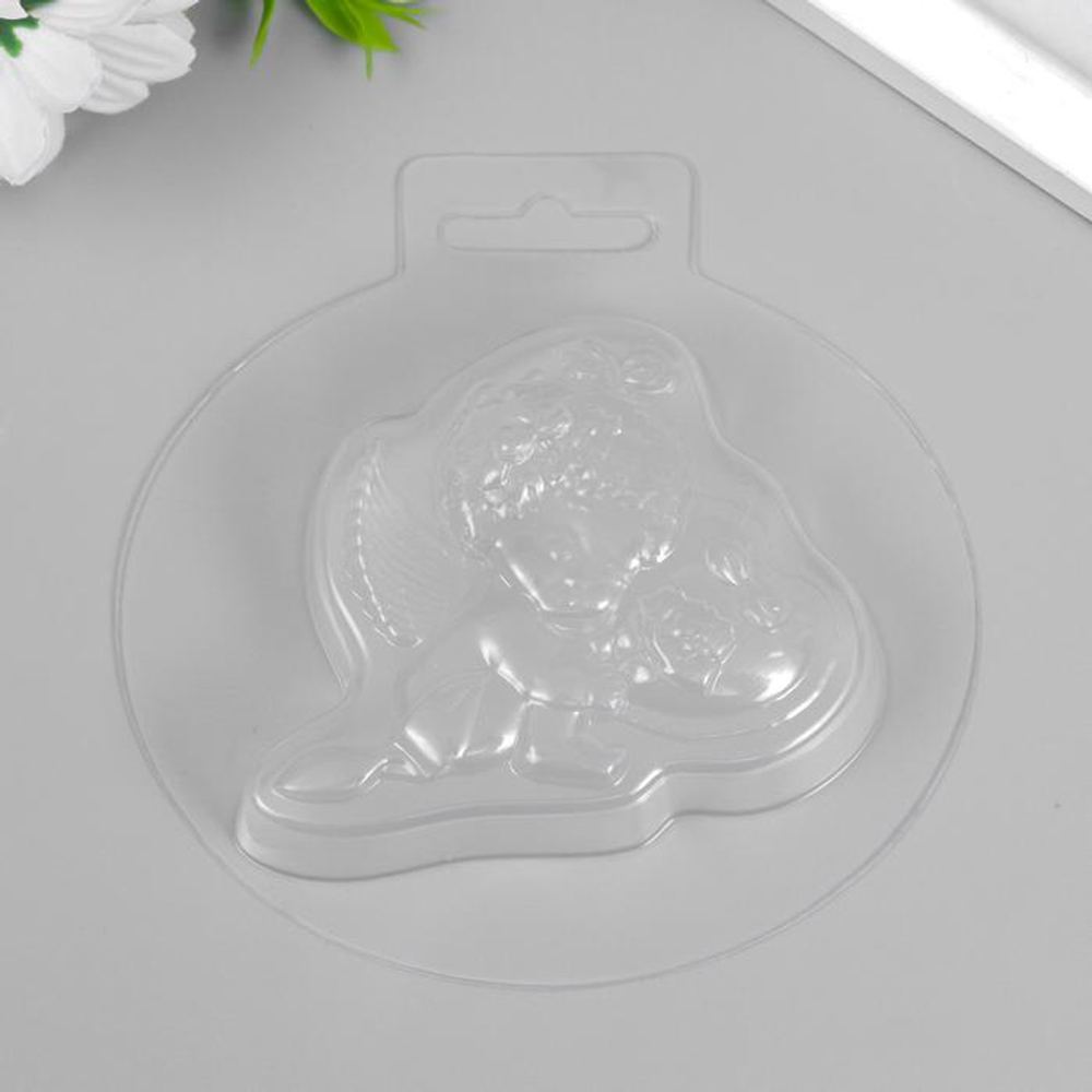 Пластиковая форма "Ангелочек с сердцем"