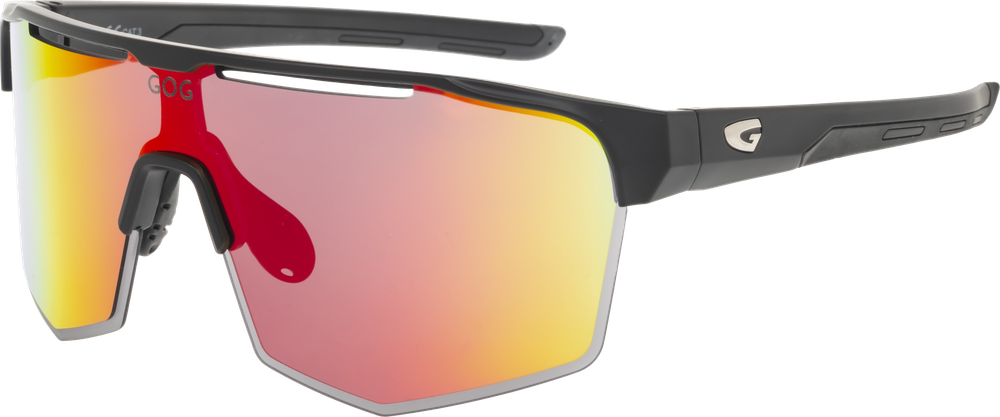 Спортивные очки GOG Athena / Matt Black / Red Lens