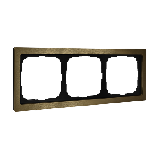 Рамка 3-м ArtGallery Pure метал. латунь SE GAL312203