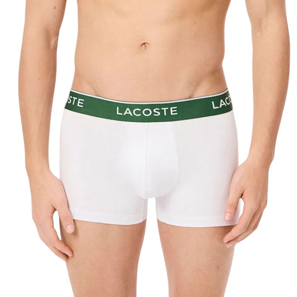 Боксерки теннисные Lacoste Cotton Stretch Jersey 3P - white/whte/white