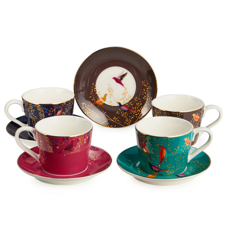 КОФЕЙНЫЙ НАБОР LEFARD "GOLDEN BIRDS" НА 4 ПЕР. 8 ПР. 120 МЛ (КОР=10НАБ.)