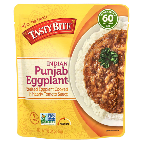 Tasty Bite, Индийский пенджабский баклажан, средний, 285 г (10 унций)