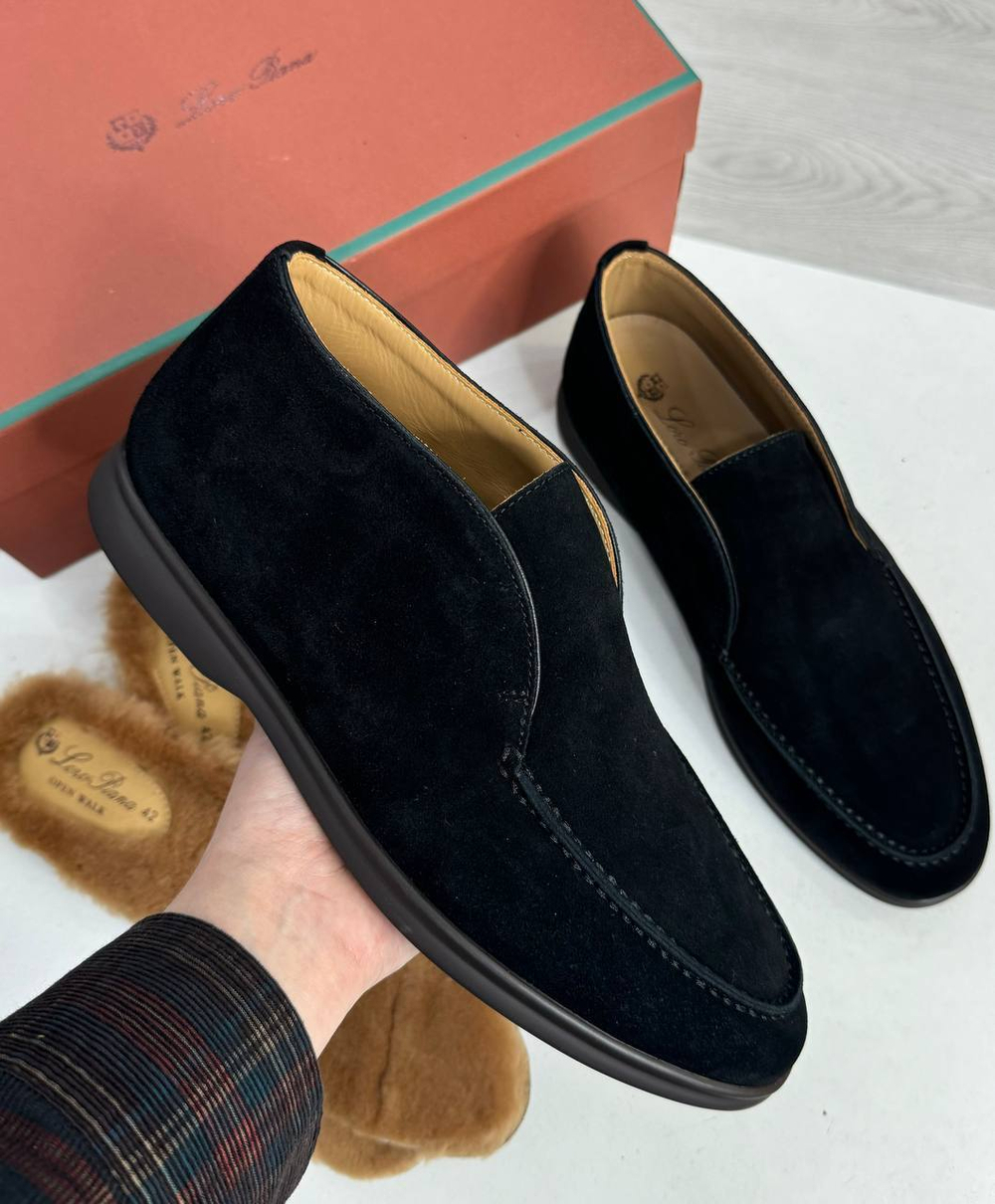 Лоферы Loro Piana с меховой стелькой