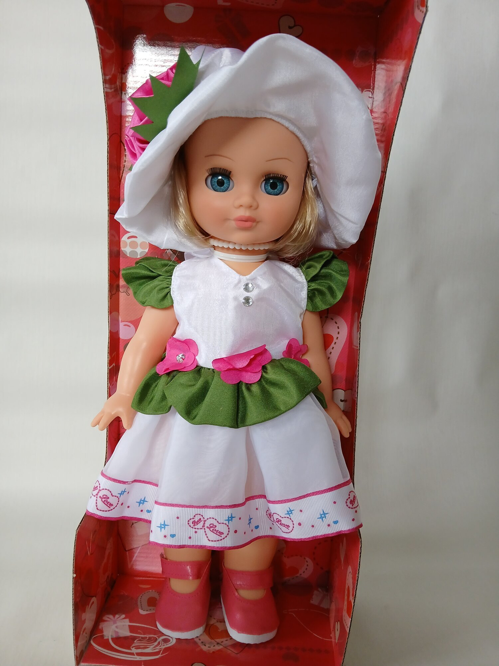 Кукла Весна "Элла 16" озвученная, закрывает глаза, высота 35 см, с аксессуарами, пластик, текстиль, арт. В945/0