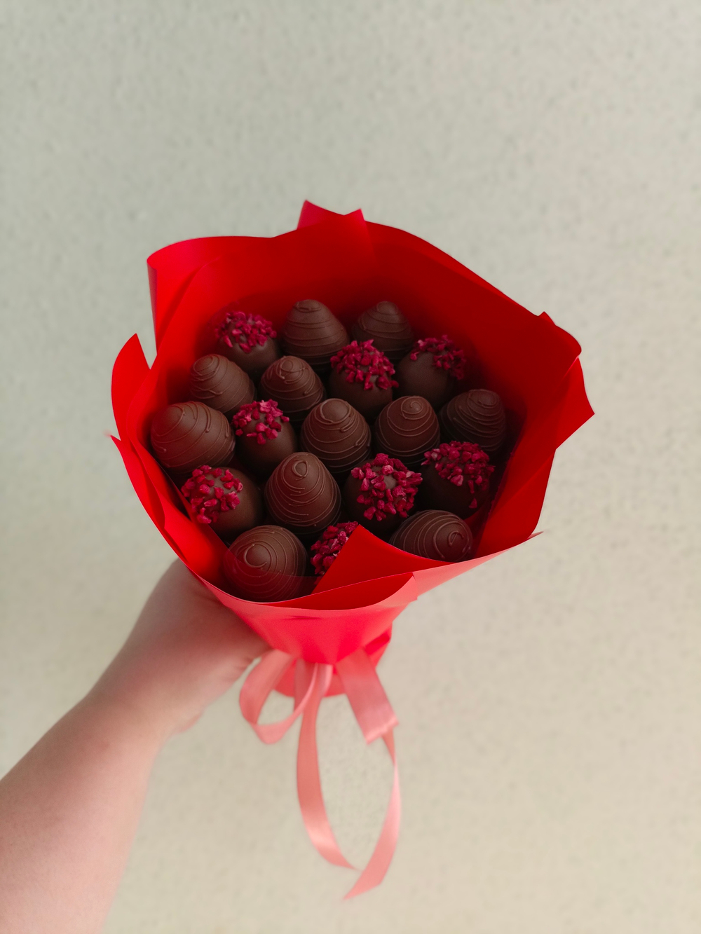 Букет из клубники в шоколаде