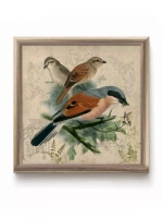 Картины на стену интерьерная на холсте 4 шт, 23*23 см