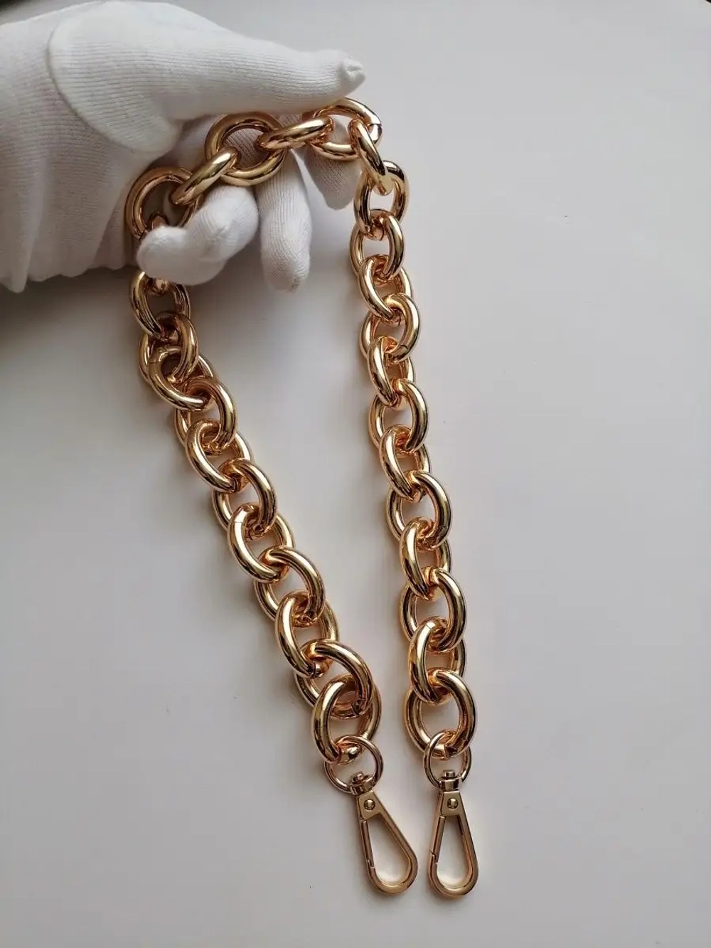 Алюминиевая крупная цепь 23*28 мм 60см