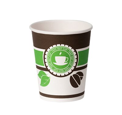 Стакан ГН 185 мл (d-73 мм) бумажный "Чай, кофе" (60/1500 шт.) ViRiDo