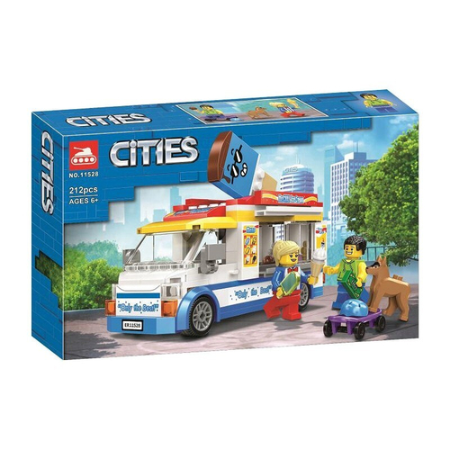 Конструктор Сити "Грузовик мороженщика" 212 дет.