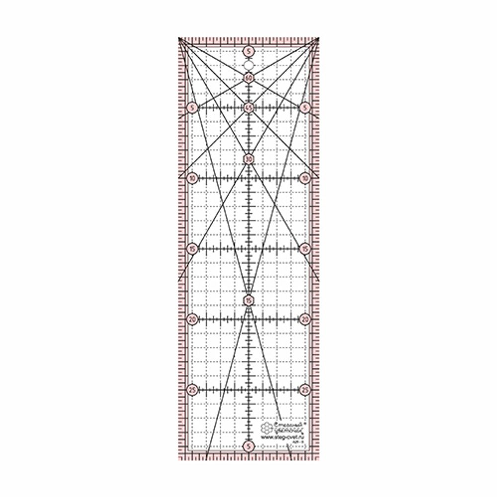 Линейка для пэчворка, 10х30см (арт. A25-S)