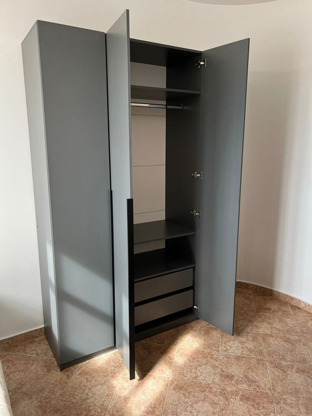 Шкаф распашной «ШК 5» Графит 160 см