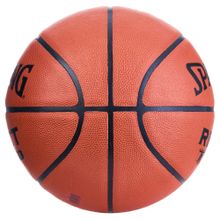 Мяч баск. SPALDING TF-250 React 76967z, р.7, FIBA Approved, композит. кожа (ПУ), коричнево-черный