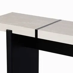 Консоль Silvo 160х34 см, меламин, шпон дуба, камень