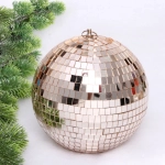 Новогодний шар 20 см «Shining Disco», Розовое золото