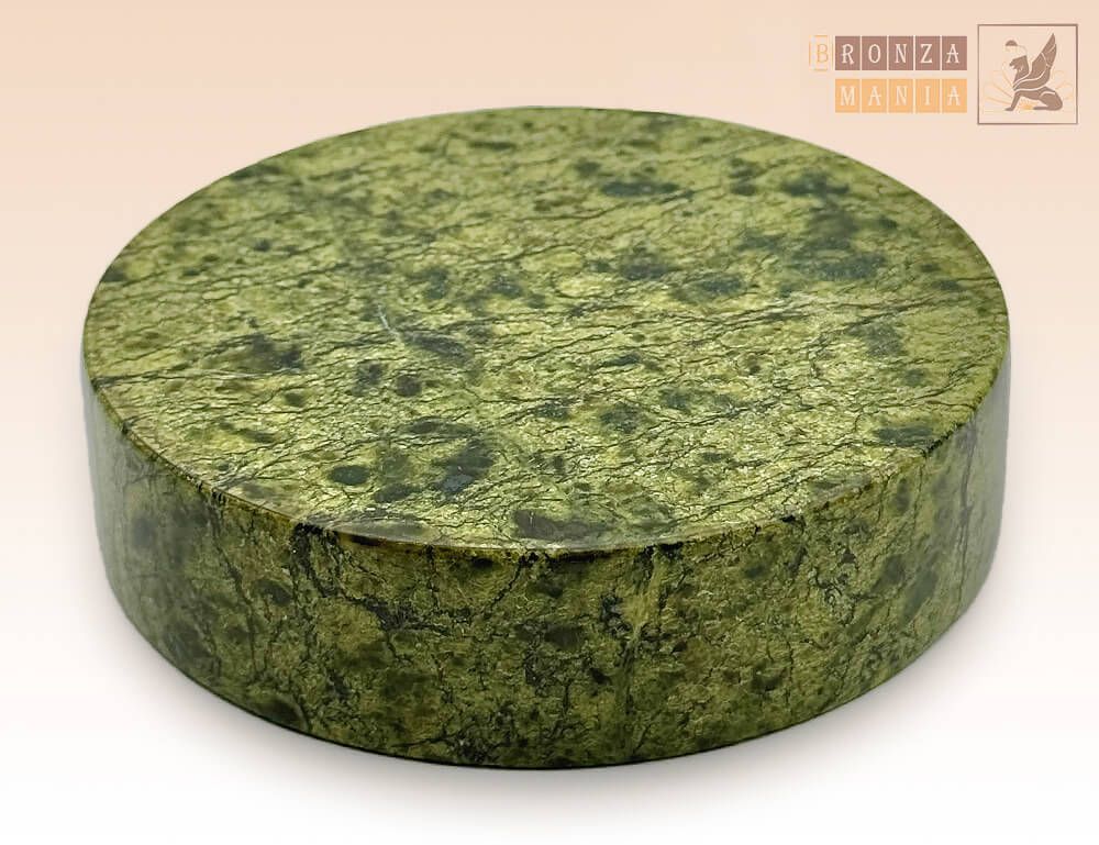 подставка круглая из змеевика D80, H20