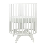 Кровать детская "София" NEW 6в1 круг-овал с универсальным маятником белый