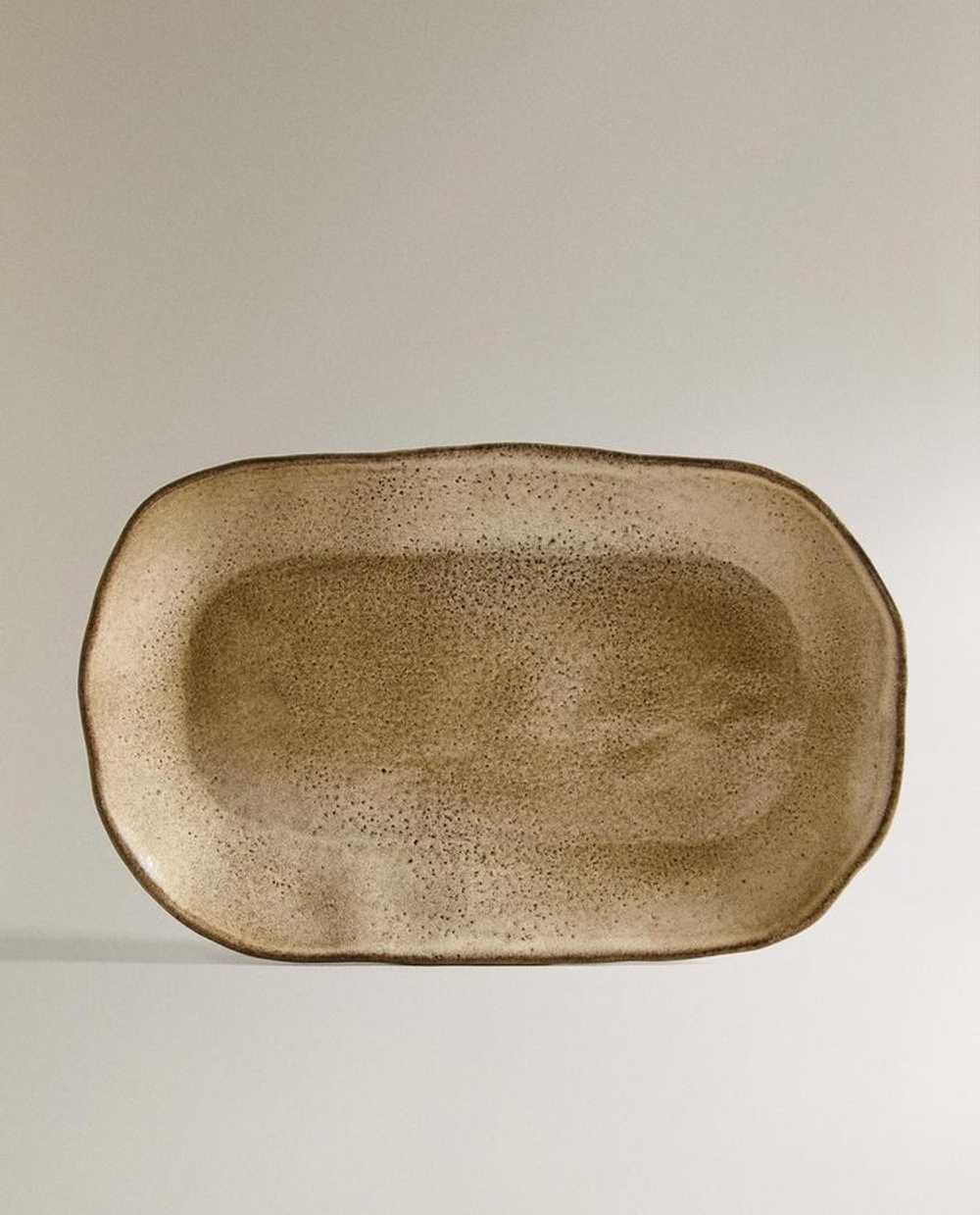 ZARA HOME РЕЛЬЕФНОЕ БЛЮДО, ТЕРРАКОТОВЫЙ