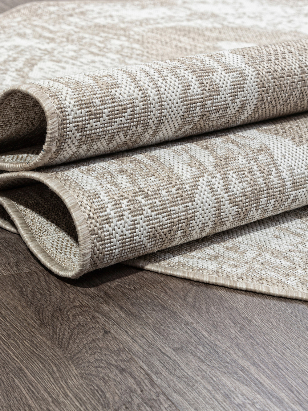Ковер S129 - BEIGE - Овал - коллекция KAIR размер 120*170 см