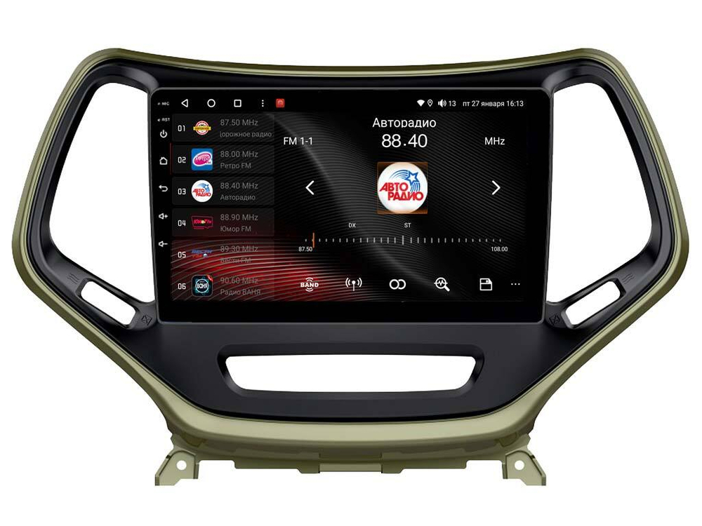 Магнитола для Jeep Cherokee 2014+ - Vaycar VA25-0608 на Android 13, 8-ядер, 2Гб-32Гб, 4G SIM-слот