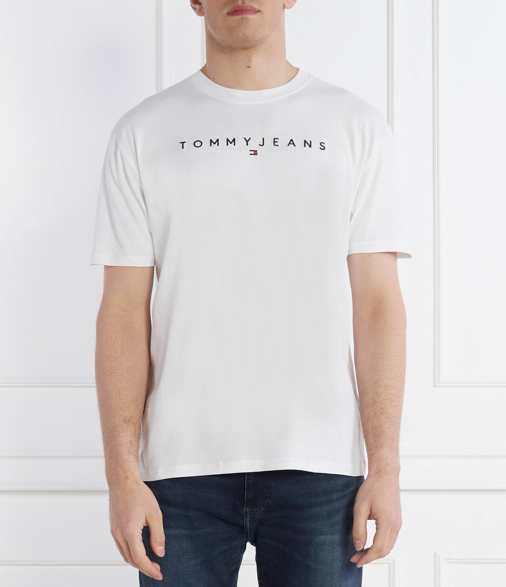 Футболка LINEAR LOGO TEE EXT Tommy Jeans - белый(DM0DM17993)
