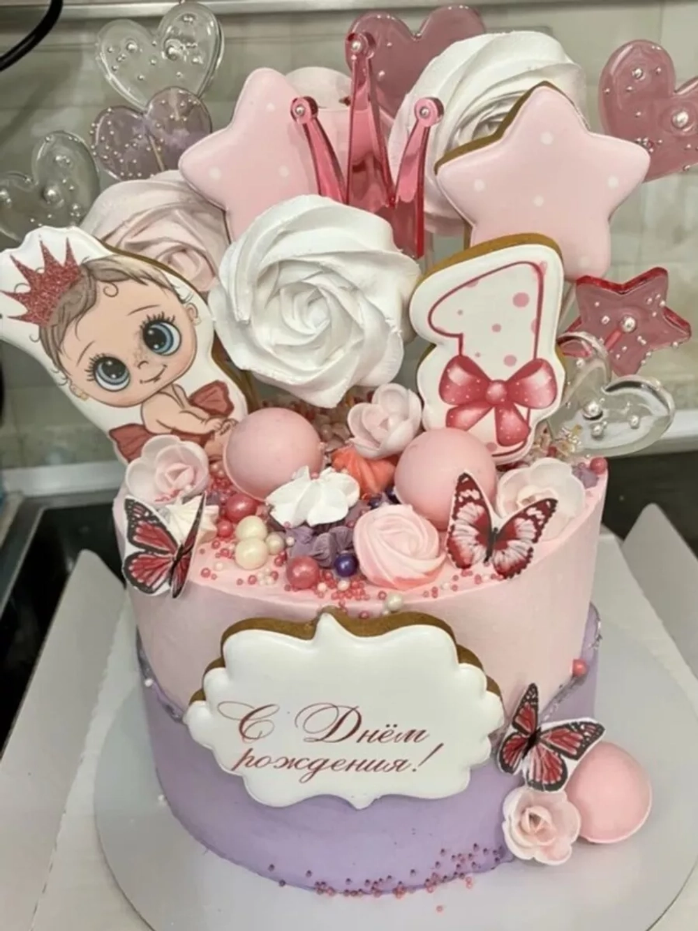 Имбирные пряники на торт принцесса