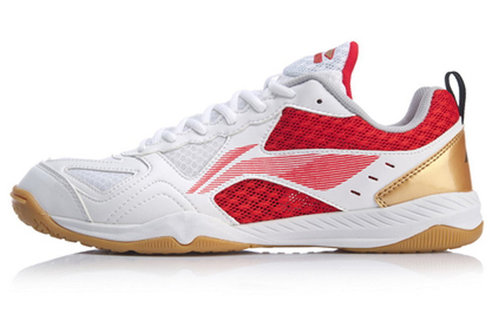 LINING Men"s Table Tennis Training Shoes - White/Red