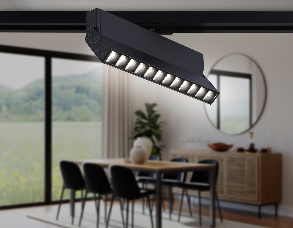 GL6819 BK черный LED 12W 4200K 24° 230*22*87