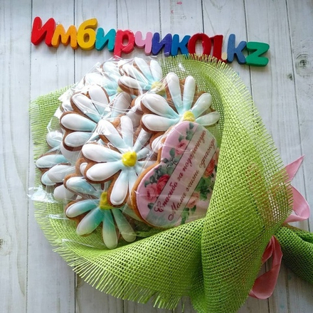 Имбирные пряники цветы