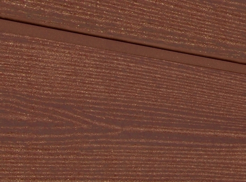 Cайдинг из ДПК SW Cedrus, радиальный распил. Цвет терракот.