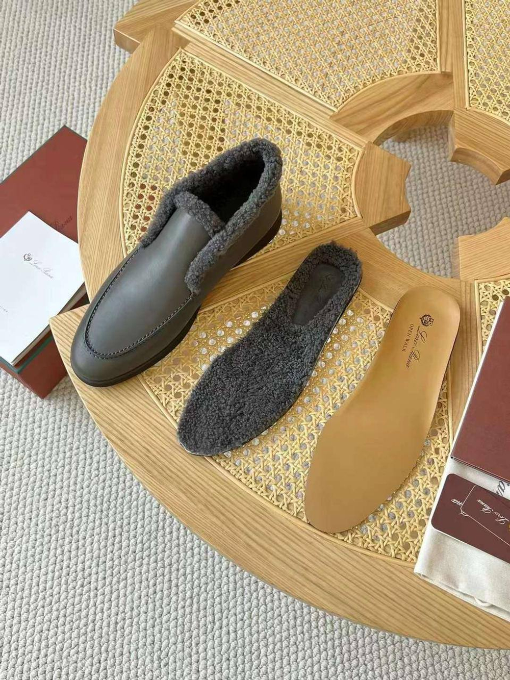 Высокие лоферы Loro Piana