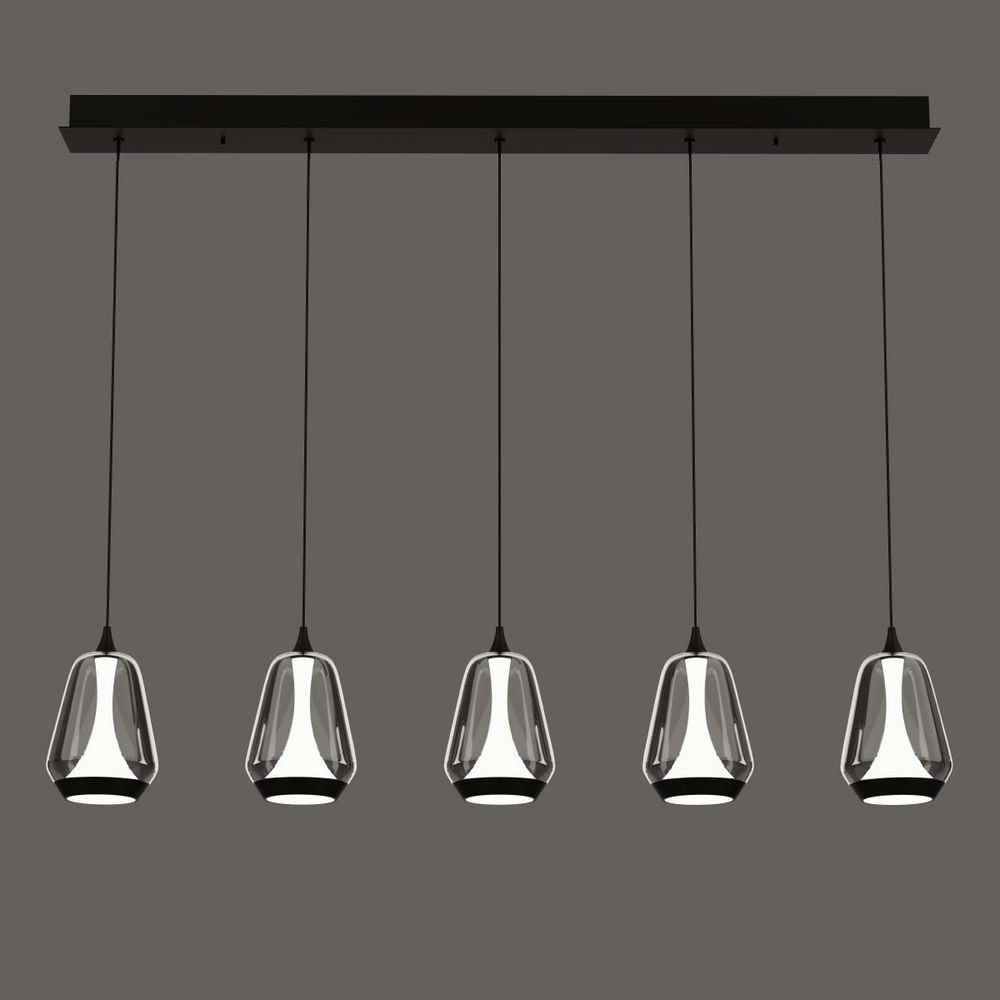 Подвесной светильник MD24001011-5B black/smoky