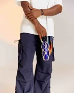 Брюки Called a Garment Multi pocket темно-синие