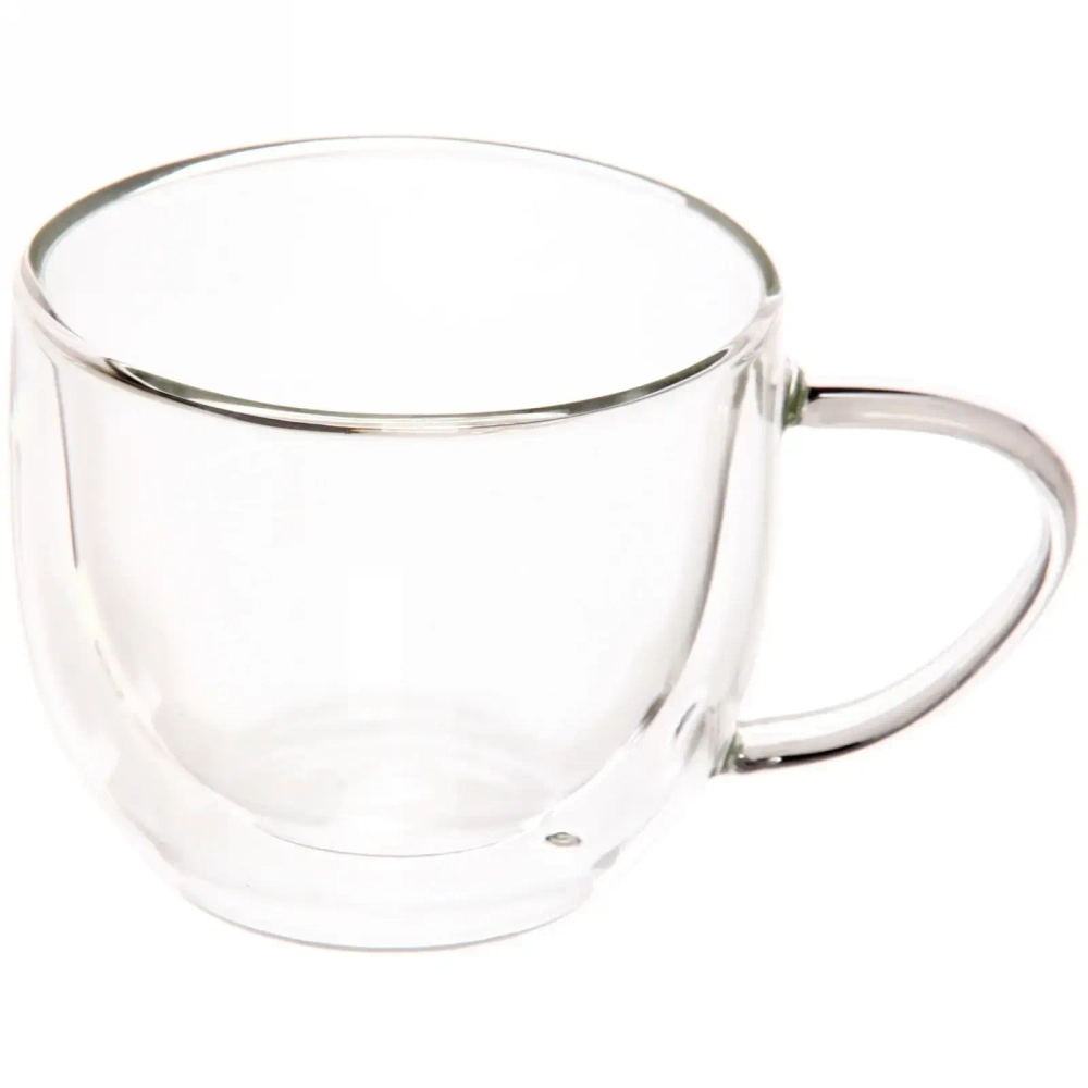 Кружка стеклянная с двойными стенками 230мл «Хай-Тек»LCWB1310