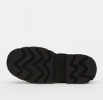 Замшевые полуботинки INUIKII Mocabee curly black на меху