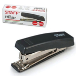 Степлер №10 до 10л. "Basic" черный, с антистеплером (STAFF)