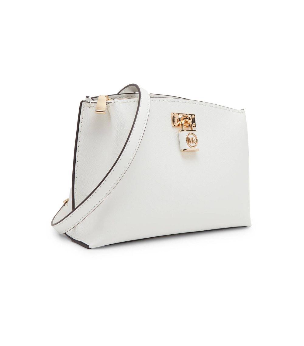 кожаная сумка-мессенджер Michael Kors - белый(30S3GR0M2L)