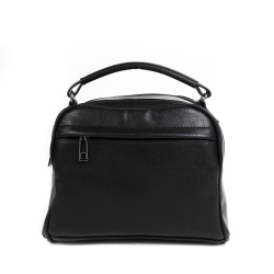 Стильная женская повседневная чёрная сумочка из экокожи Dublecity М-СД-24