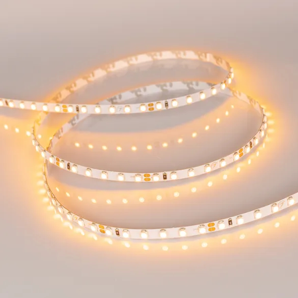 Светодиодная лента RT-A120-5mm 24V Yellow (9.6 W/m, IP20, 2835, 5m) (Arlight, узкая) 015662(2)