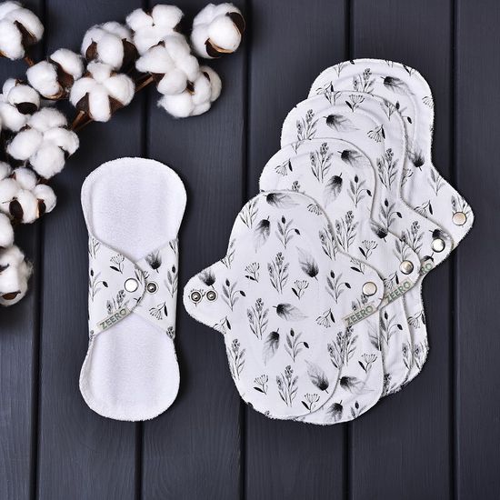 Многоразовая прокладка ZEERO Лайт "Листочки"