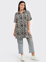 Туника-рубашка хлопок большие размеры