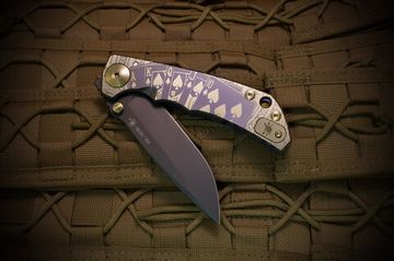 Нож Spartan Blades Harsey Royal Flush, сталь S45VN, рукоять - титан