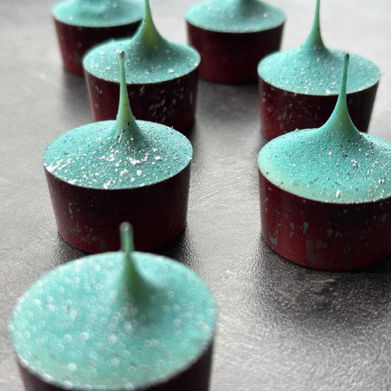 928 | Форма для шоколадных конфет &quot;Круглая плоская&quot; (275*175 мм)