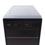 Корпус TESLA 1714U3BM, Без БП, mATX, чёрный, 2xUSB2, 1xUSB3 (TSL-1714U3-BM)