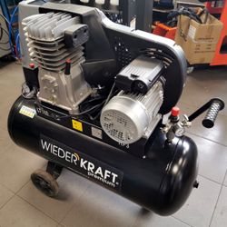 WDK-91053 (УЦЕНКА) Компрессор поршневой с ременным приводом 423 л/мин, 2.2 КВт, 220 В, ресивер 100 л