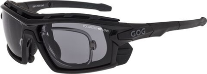 Спортивные очки с диоптриями GOG Glaze / Black / Polarized Smoke Lens