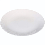 Тарелка «White magic» 23,5см глубокая стеклокерамика Волна