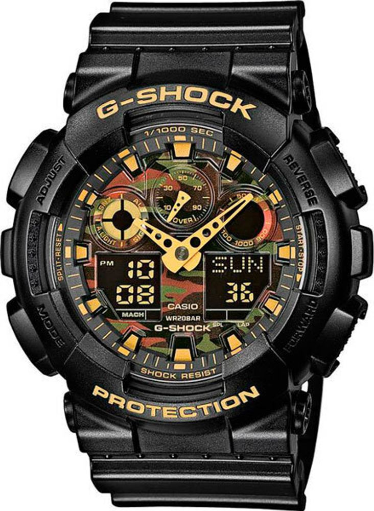 Японские наручные часы Casio G-SHOCK GA-100CF-1A9 с хронографом