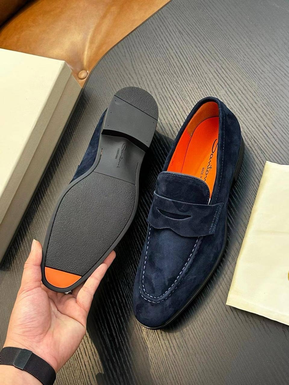Лоферы Santoni