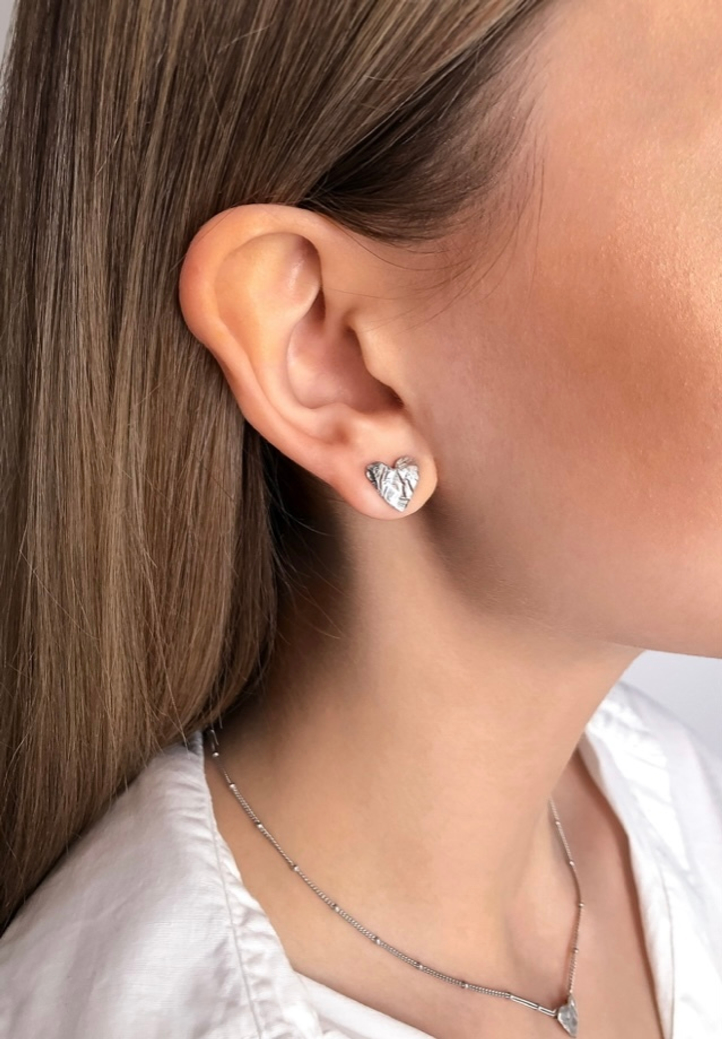 Серьги сердца Folio