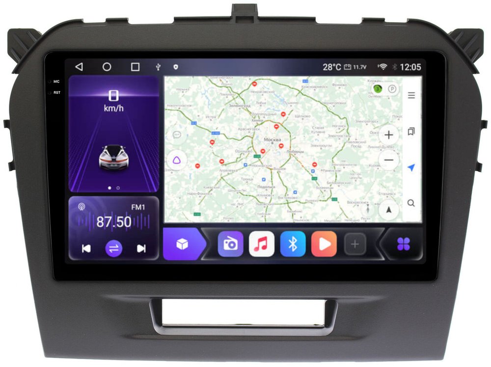 Магнитола для Suzuki Vitara 2015+ - Carmedia OL-9621 QLed+2K, Android 12, TS10,  CarPlay, 4G SIM-слот